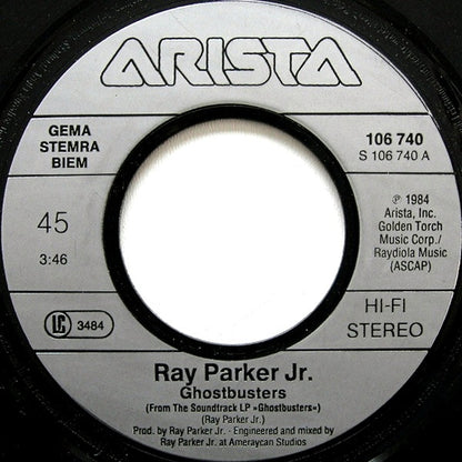 Ray Parker Jr. : Ghostbusters (7", Single)