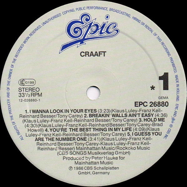 Craaft : Craaft (LP, Album)
