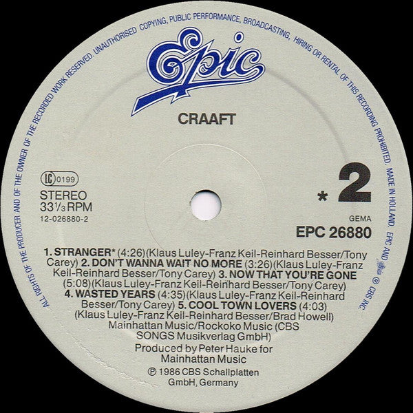 Craaft : Craaft (LP, Album)