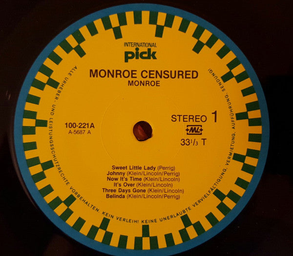 Monroe (17) : Censured (LP, Album)