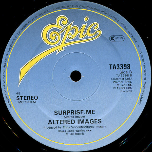 Altered Images : Bring Me Closer (Extended Version) (12", Single)