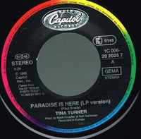 Tina Turner : Paradise Is Here (7", Single, Pos)