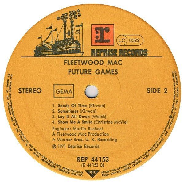 Fleetwood Mac : Future Games (LP, Album, RE)