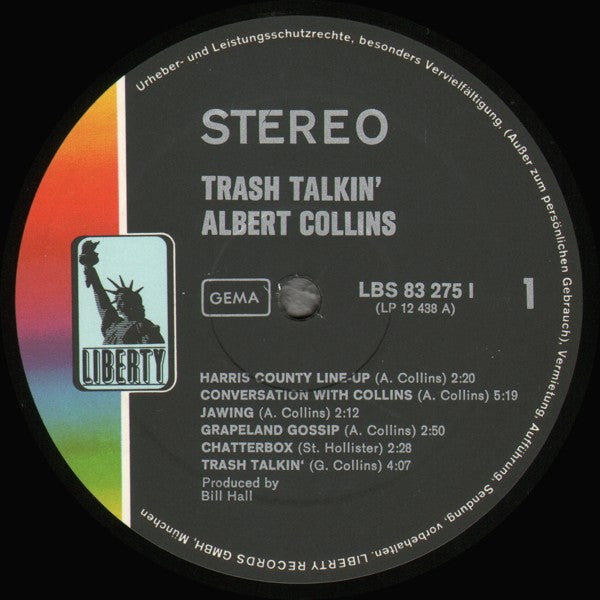 Albert Collins : Trash Talkin' (LP, Album)