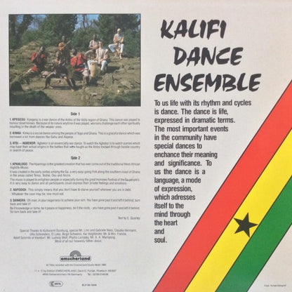 Kalifi Dance Ensemble* : Sankofa (LP, Album)