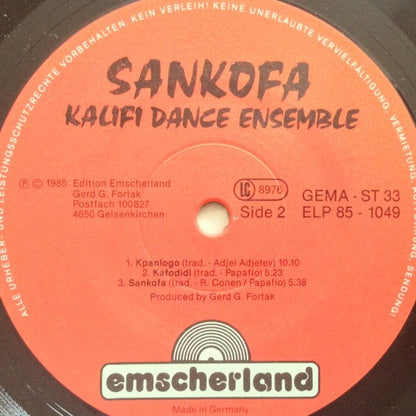 Kalifi Dance Ensemble* : Sankofa (LP, Album)