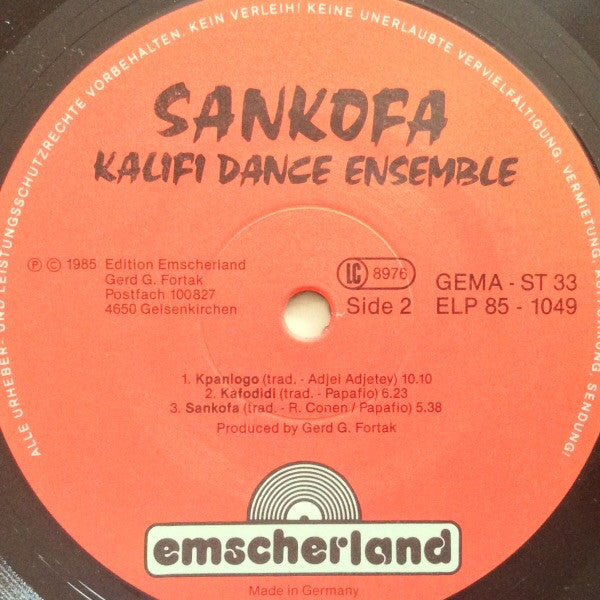 Kalifi : Sankofa (LP, Album)