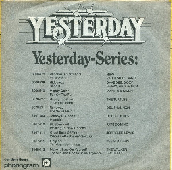 The Walker Brothers : The Sun Ain't Gonna Shine Anymore / Make It Easy On Yourself (7", Single)