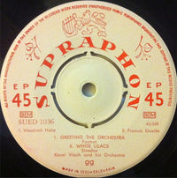 Karel Vlach Orchestra : Greeting The Orchestra (7", EP, Mono)