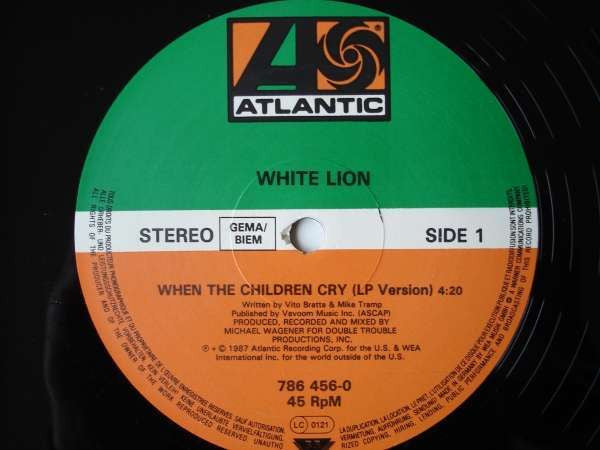 White Lion : When The Children Cry (12", Single)