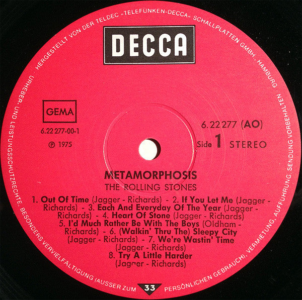 The Rolling Stones : Metamorphosis (LP, Comp)