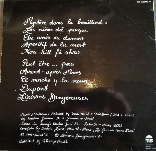 Liaisons Dangereuses : Liaisons Dangereuses (LP, Album)