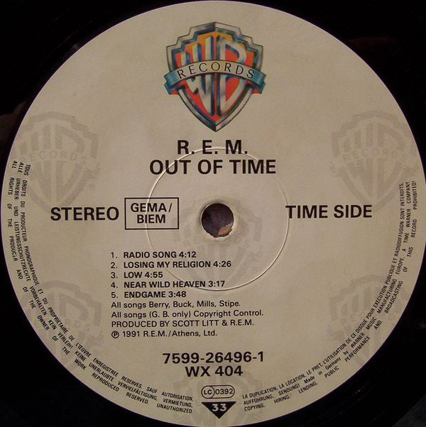 R.E.M. : Out Of Time (LP, Album)
