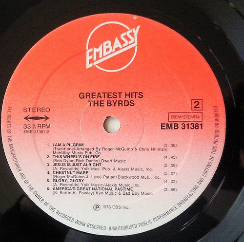 The Byrds : Greatest Hits (LP, Comp)