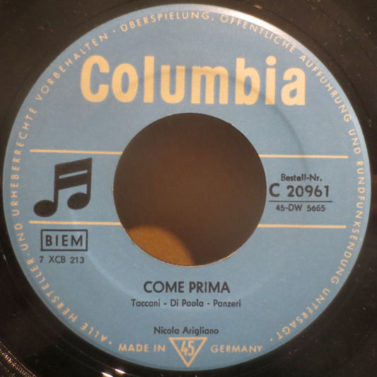Nicola Arigliano : Come Prima (7", Single)