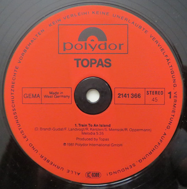 Topas (2) : Train To An Island (12", Maxi)