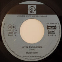 Mungo Jerry : In The Summertime (7", Single)