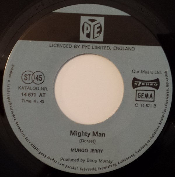 Mungo Jerry : In The Summertime (7", Single)