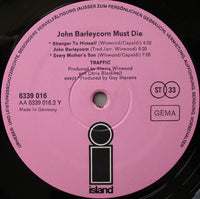 Traffic : John Barleycorn Must Die (LP, Album, RP, Bla)
