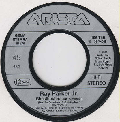 Ray Parker Jr. : Ghostbusters (7", Single)