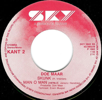 Doe Maar : De Bom (7", Single)