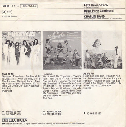 The Chaplin Band : Let's Have A Party (7", Single)