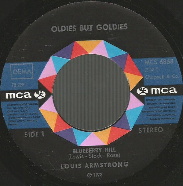 Louis Armstrong : Blueberry Hill / Skokiaan (7", Single)