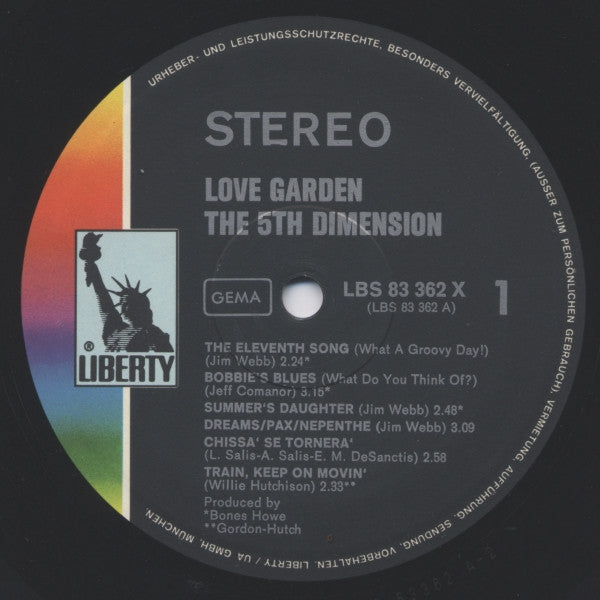 The Fifth Dimension : Love Garden (LP, Comp)