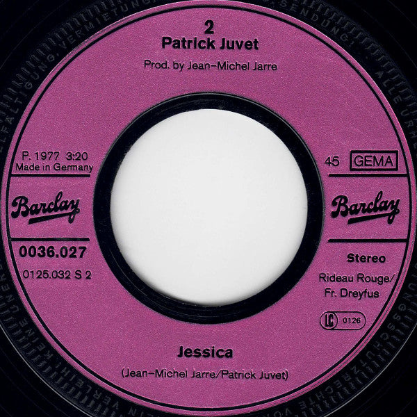 Patrick Juvet : Megalomania (7", Single)