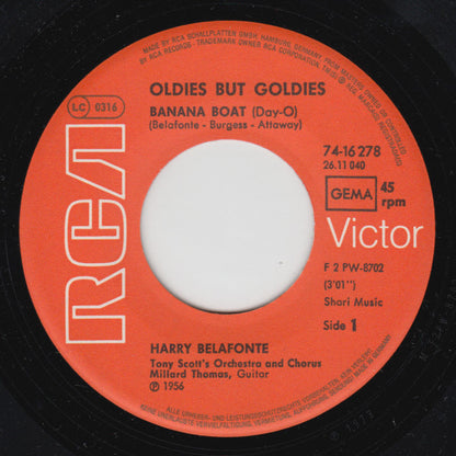 Harry Belafonte : Banana Boat Song (7", Single, RP)