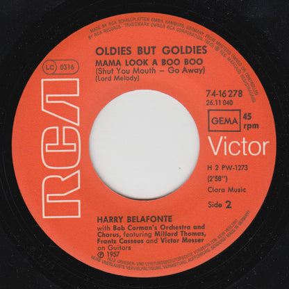 Harry Belafonte : Banana Boat Song (7", Single, RP)