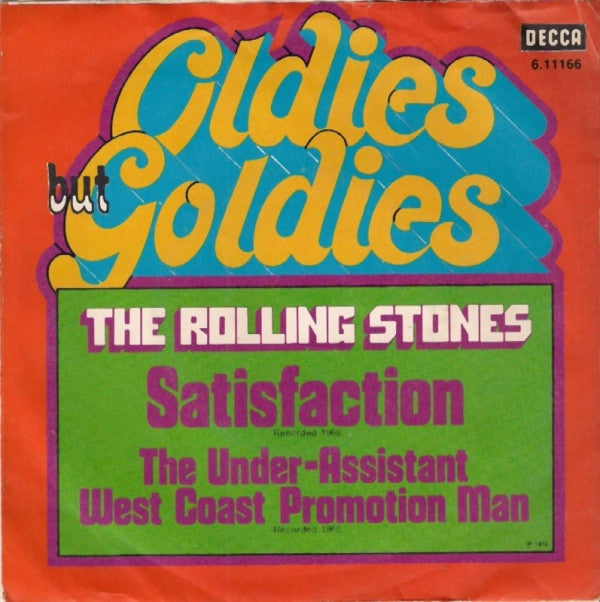 The Rolling Stones : Satisfaction (7", Single, Mono, RE)