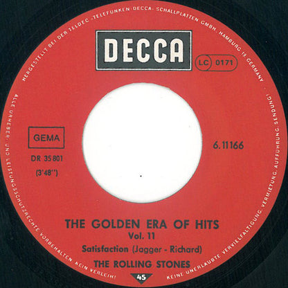 The Rolling Stones : Satisfaction (7", Single, Mono, RE)