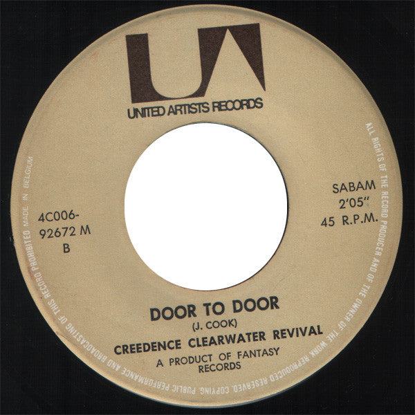 Creedence Clearwater Revival : Sweet Hitch-Hiker / Door To Door (7")