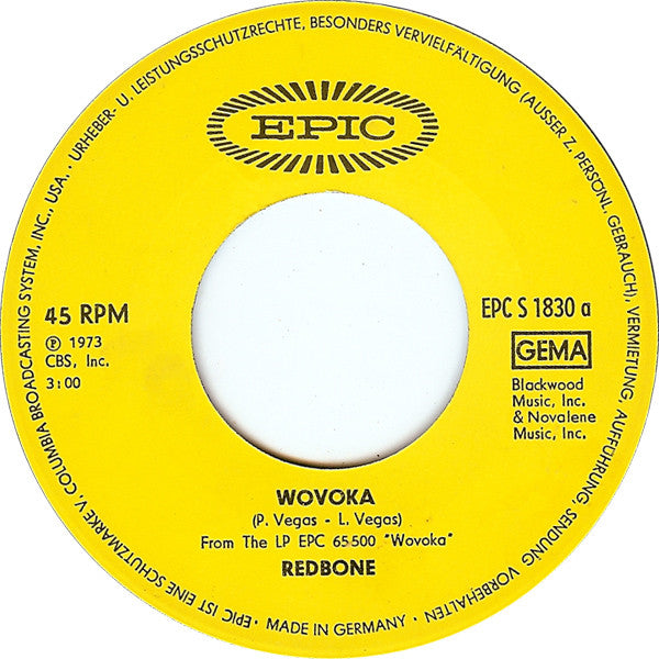 Redbone : Wovoka (7", Single)