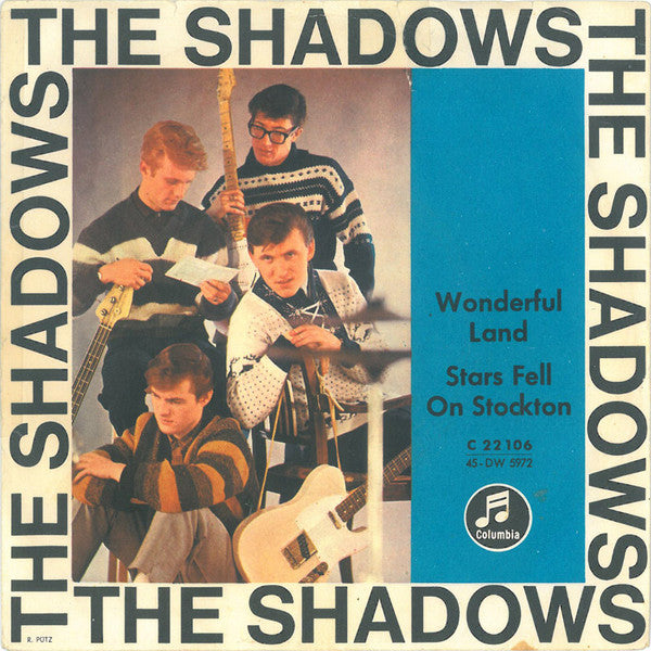 The Shadows : Wonderful Land / Stars Fell On Stockton (7", Single)