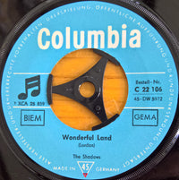 The Shadows : Wonderful Land / Stars Fell On Stockton (7", Single)