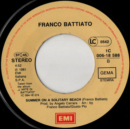 Franco Battiato : Cuccurucucu (7", Single)
