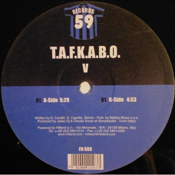 T.A.F.K.A.B.O. : V (12")