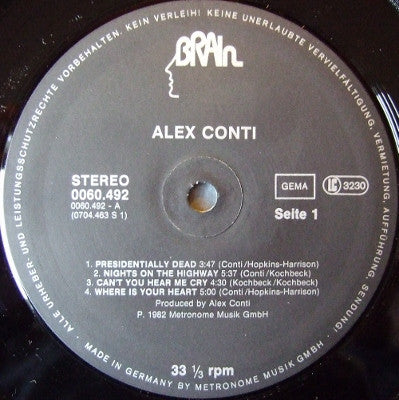 Alex Conti : Conti (LP, Album)