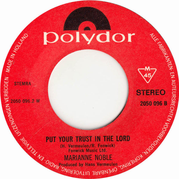 Marianne Noble : Take Me To Your Leader (7", Single)