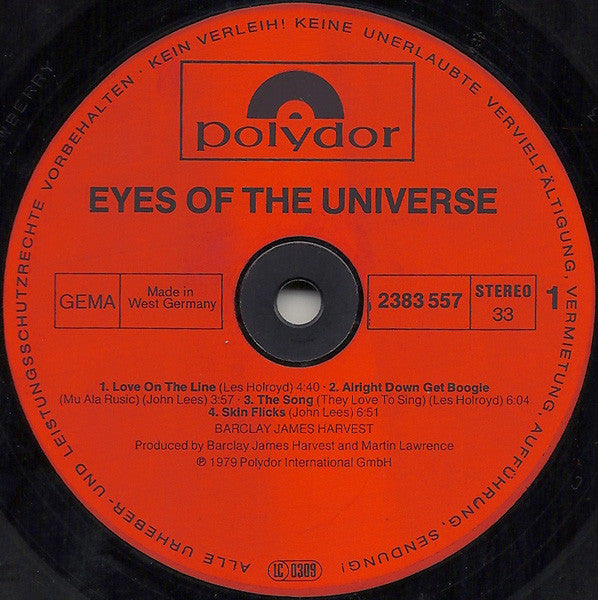 Barclay James Harvest : Eyes Of The Universe (LP, Album, Bla)