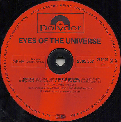 Barclay James Harvest : Eyes Of The Universe (LP, Album, Bla)