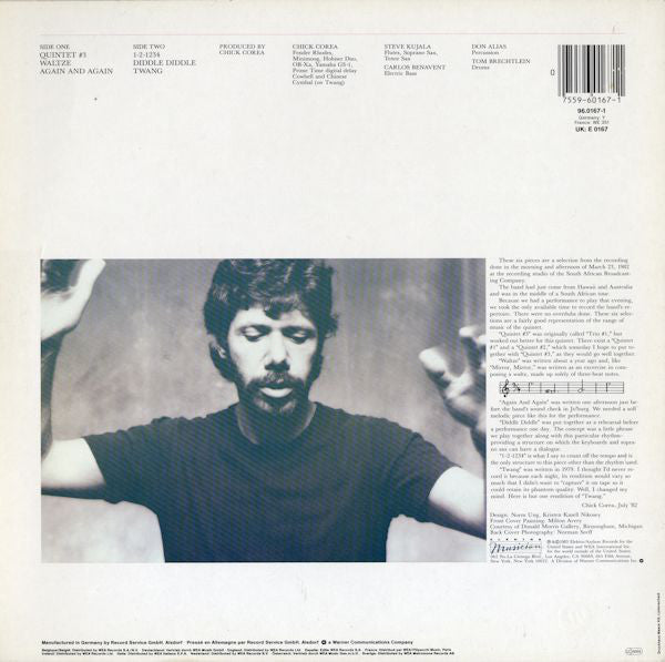 Chick Corea : Again And Again (The Joburg Sessions) (LP, Album)