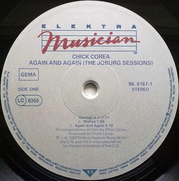 Chick Corea : Again And Again (The Joburg Sessions) (LP, Album)