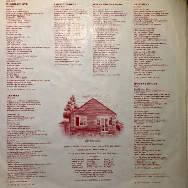 America (2) : History - America's Greatest Hits (LP, Comp, RE)