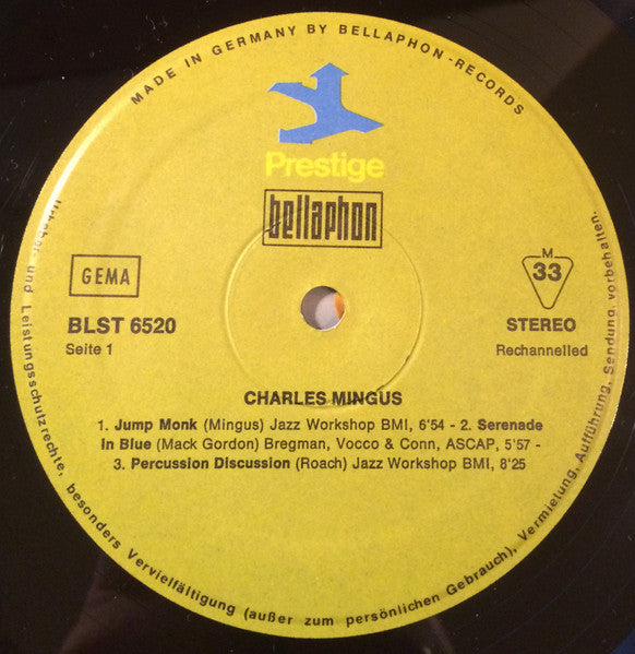 Charles Mingus : Mingus (2xLP, Comp, Rec)