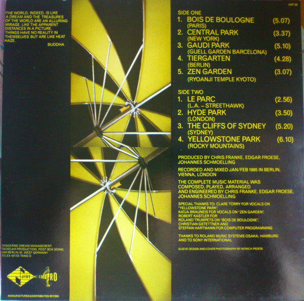 Tangerine Dream : Le Parc (LP, Album)