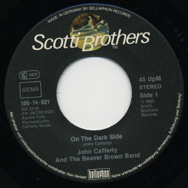 John Cafferty And The Beaver Brown Band : On The Dark Side / Tender Years (7", Single)