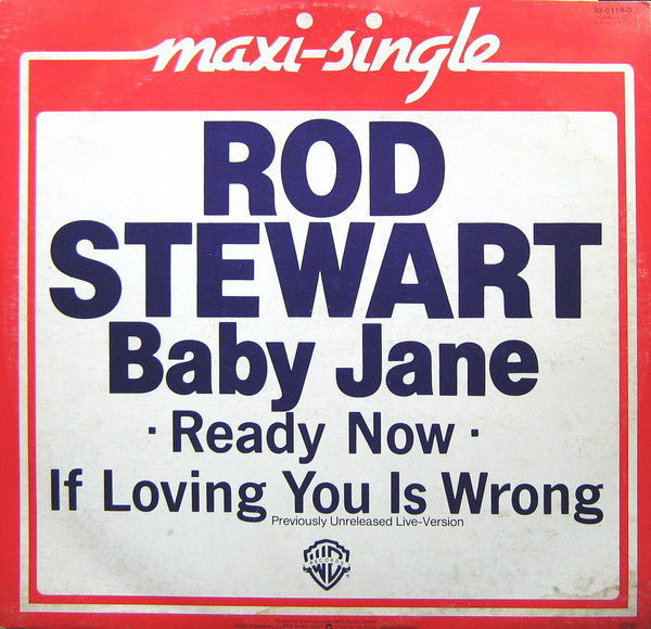 Rod Stewart : Baby Jane (12", Maxi)